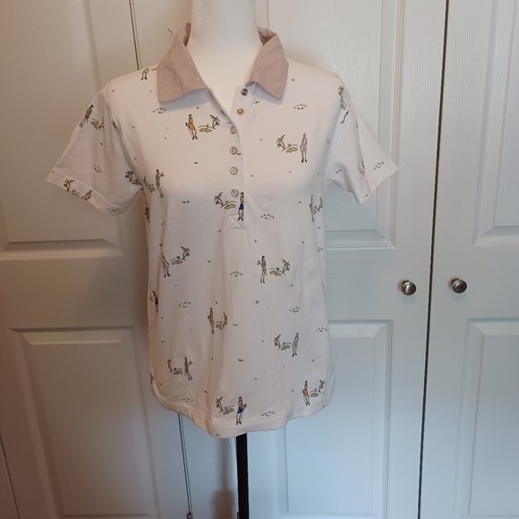 Liz Claiborne Golf Shirt, Size L.  95% cotton; 5% spandex - Picture 2 of 10